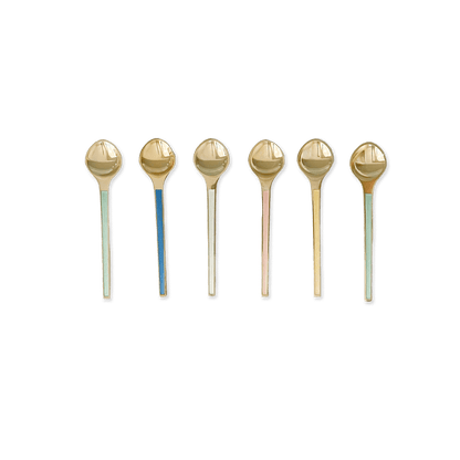 Set of 6 Danish Sterling Silver Spoons