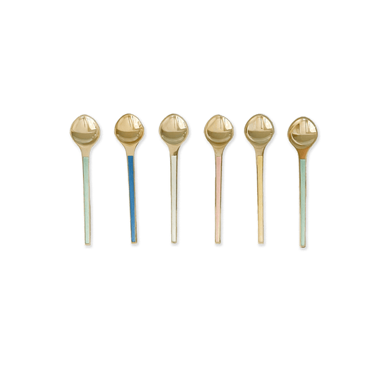 Set of 6 Danish Sterling Silver Spoons