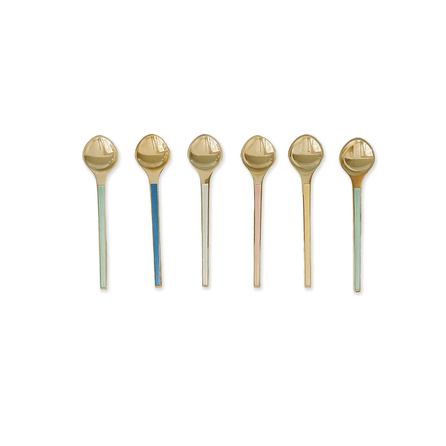 Set of 6 Danish Sterling Silver Spoons