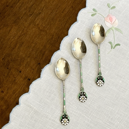 Set of Six Silver Coffe Spoons