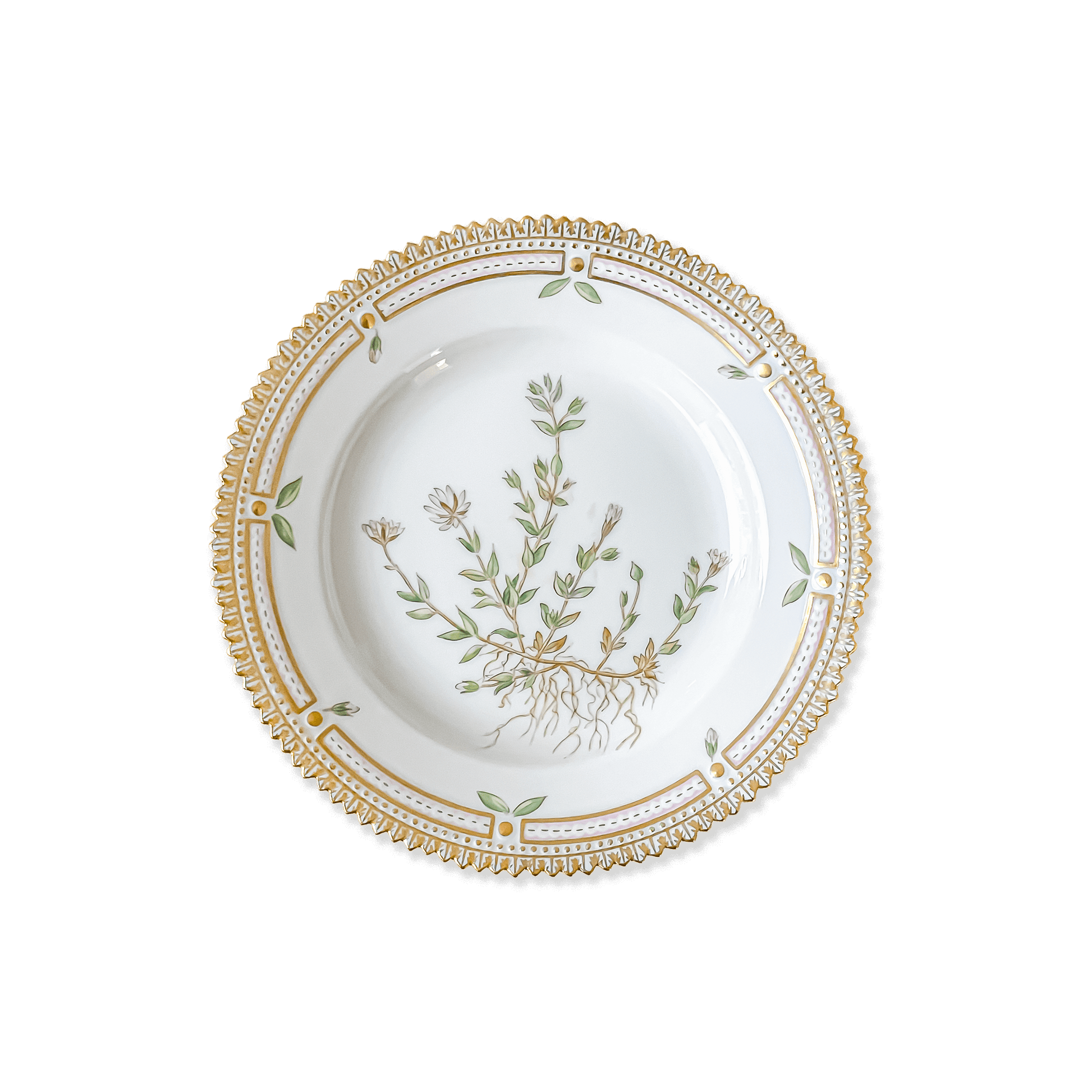 Royal Copenhagen "Flora Danica"  Stellaria Plate