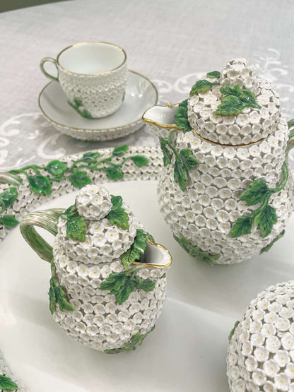 Meissen Tête-à-tête Porcelain Coffee Set with "Schneeball" Décor