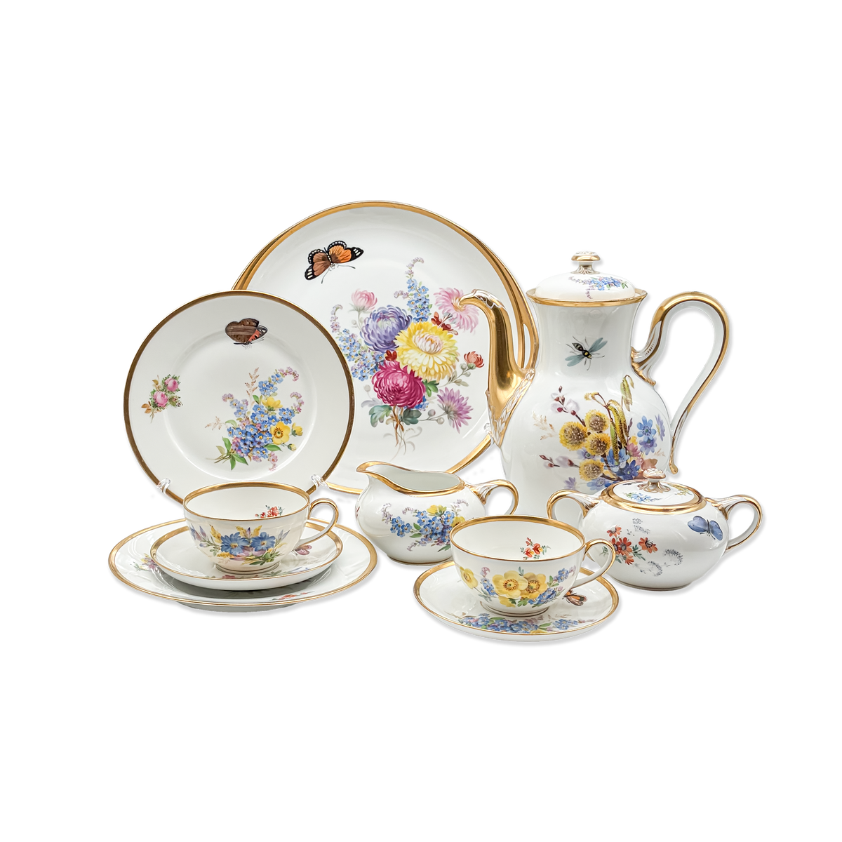 Unique Rosenthal Gilt Coffee Service for 12