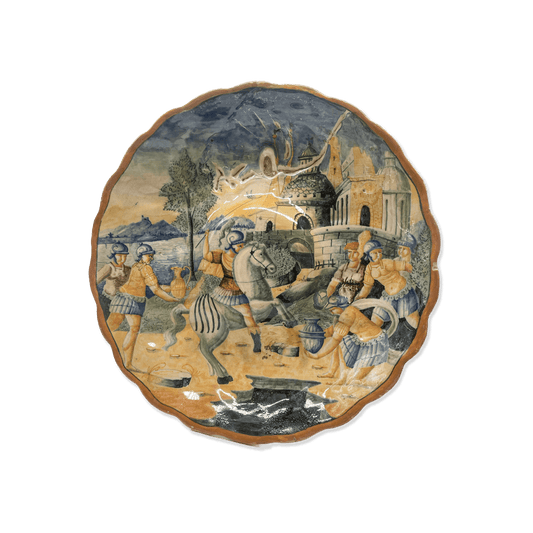 16th Century Urbino Decorative Majolica Plate