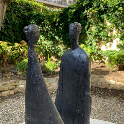 Young Couple Bronze Sculpture - Galleria Fossi 33