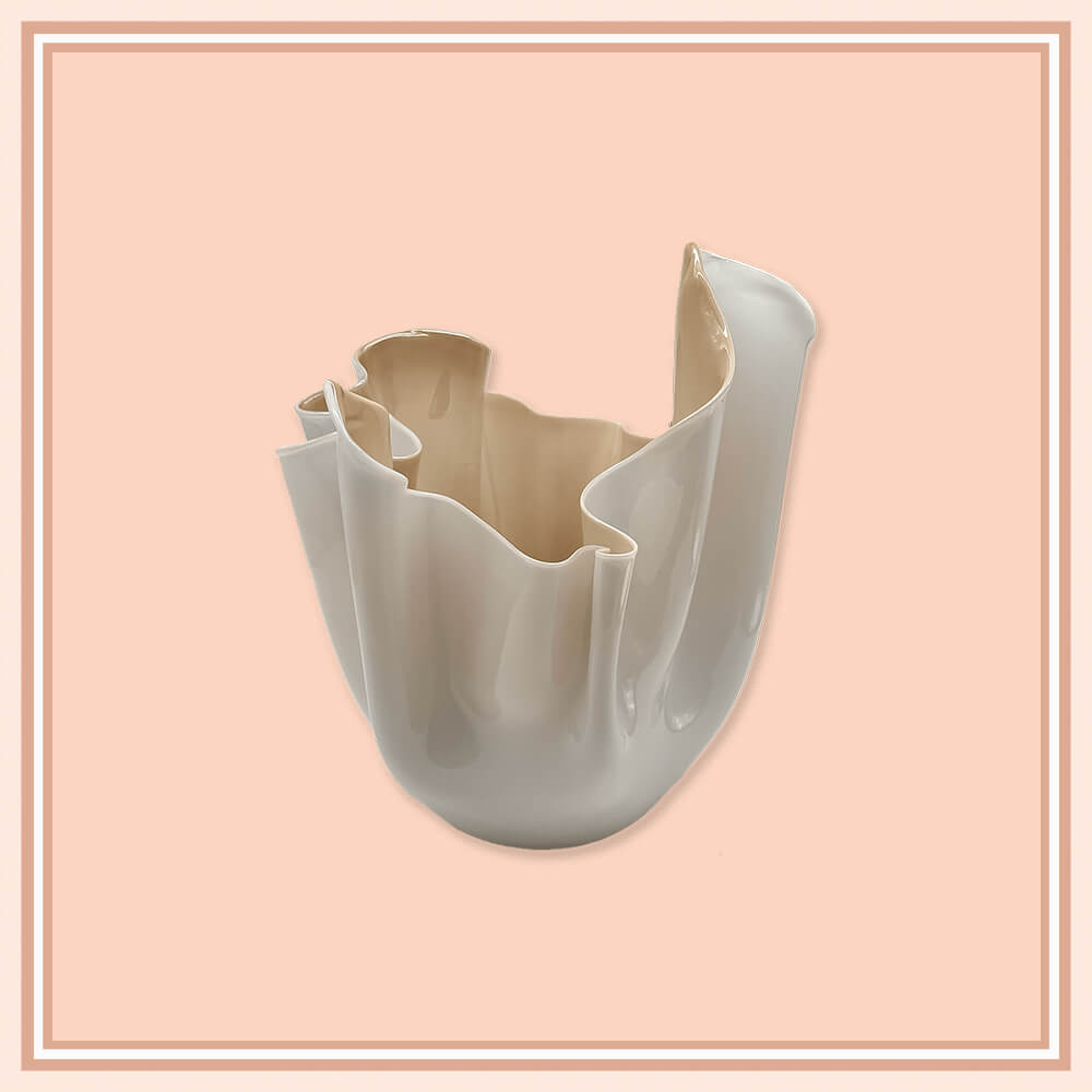 Beige Fazzoletto Venini Vase