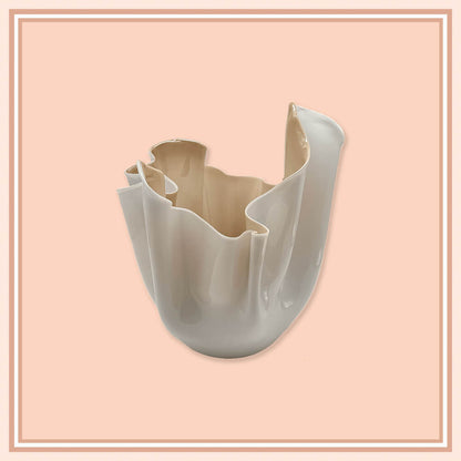 Beige Fazzoletto Venini Vase