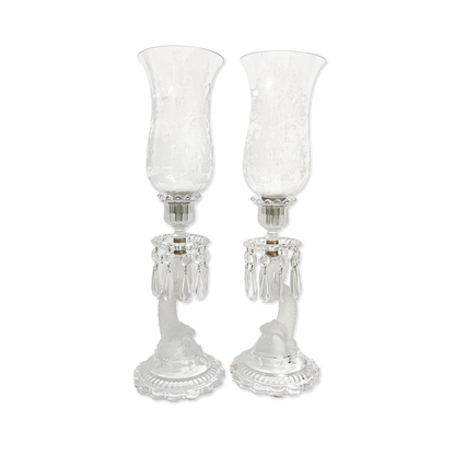 Baccarat Dolphin Candlesticks