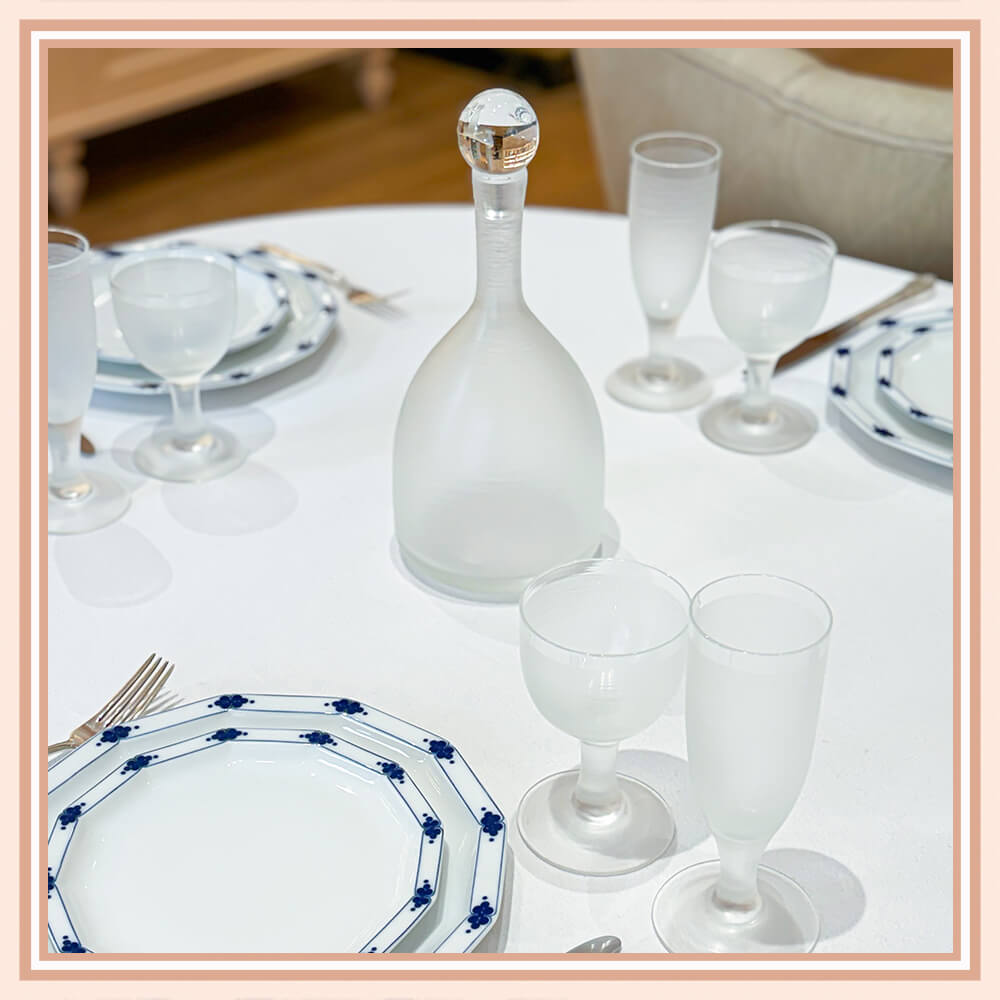 "High Society" Crystal Glasses & Decanter set for 12 - Galleria Fossi 33
