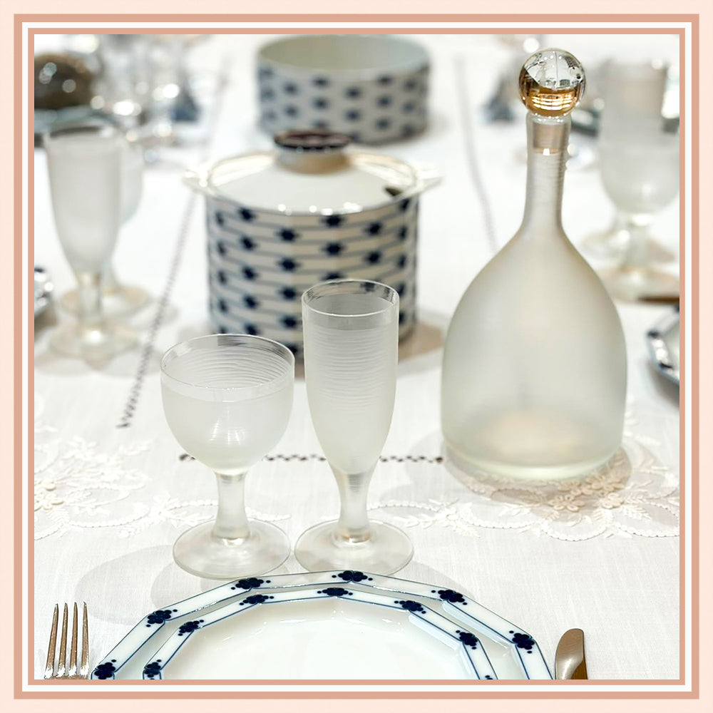 "High Society" Crystal Glasses & Decanter set for 12 - Galleria Fossi 33