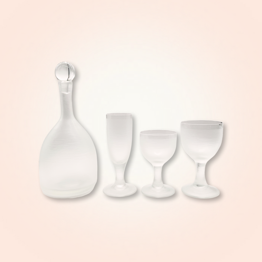 "High Society" Crystal Glasses & Decanter set for 12 - Galleria Fossi 33