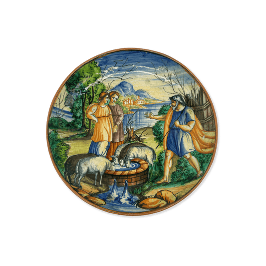 Historical Decorative Plate in Majolica
