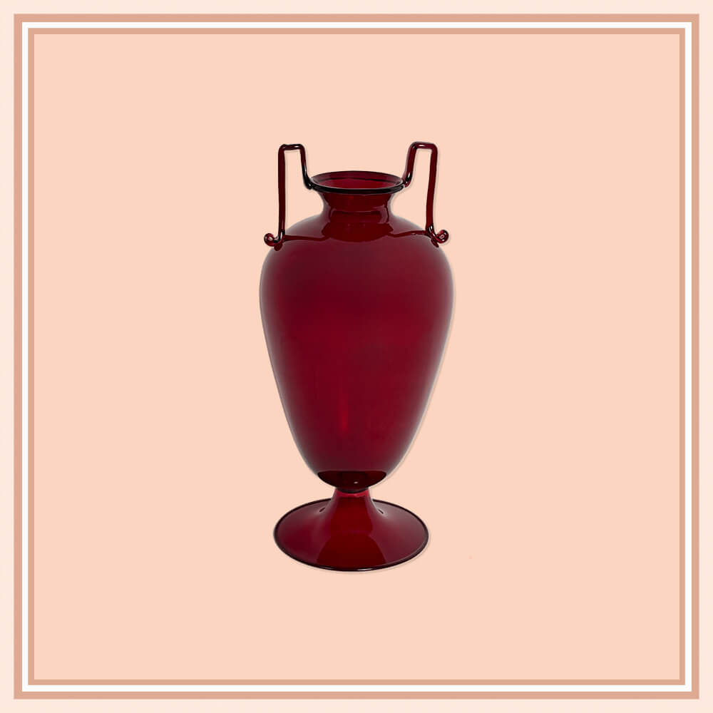 Red Murano Vase - Galleria Fossi 33