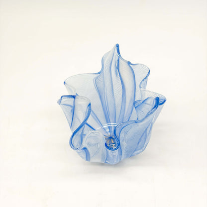 Set of 3 Ocean Blue Small Decorative Fazzoletto Vases - Galleria Fossi 33