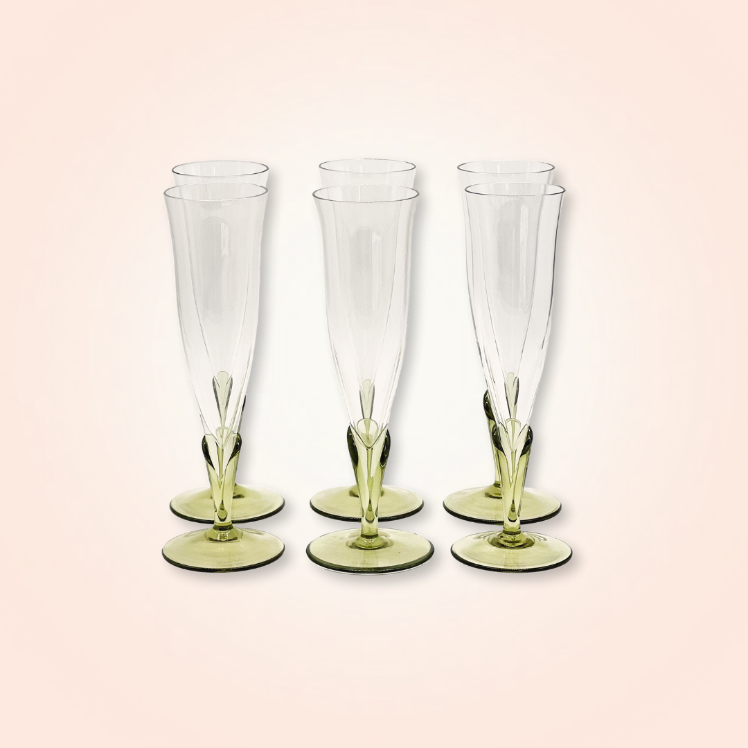 Rosenthal "Papyrus" Champagne Flutes set - Galleria Fossi 33