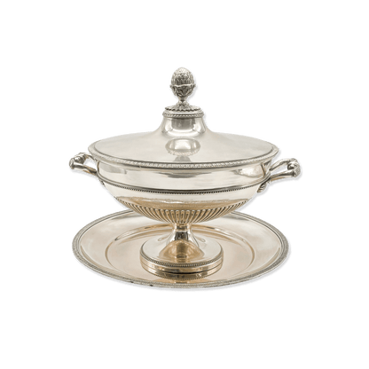 Silver Tureen with Plate