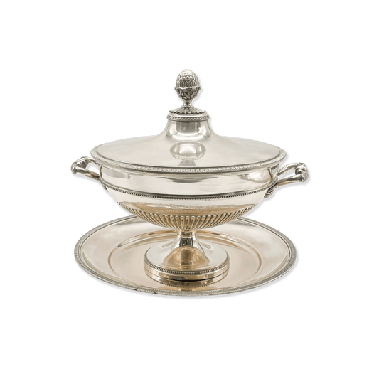 Silver Tureen with Plate