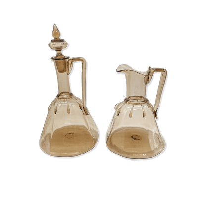 Venini Straw-colored Glass Carafes